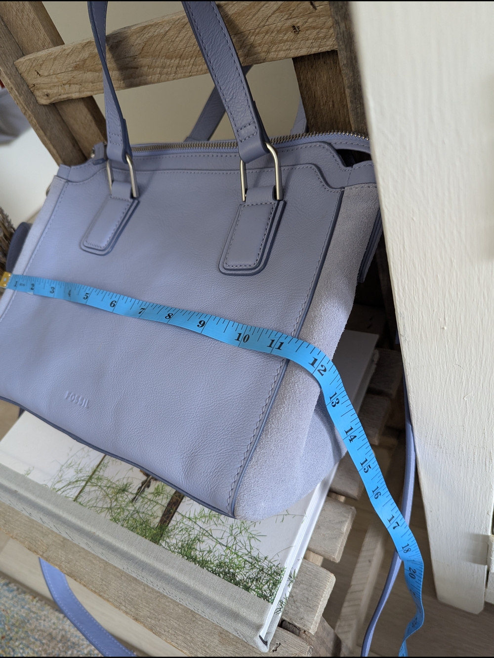 Fossil Leather Satchel with Removable Crossbody Strap - Picture 14 of 14
